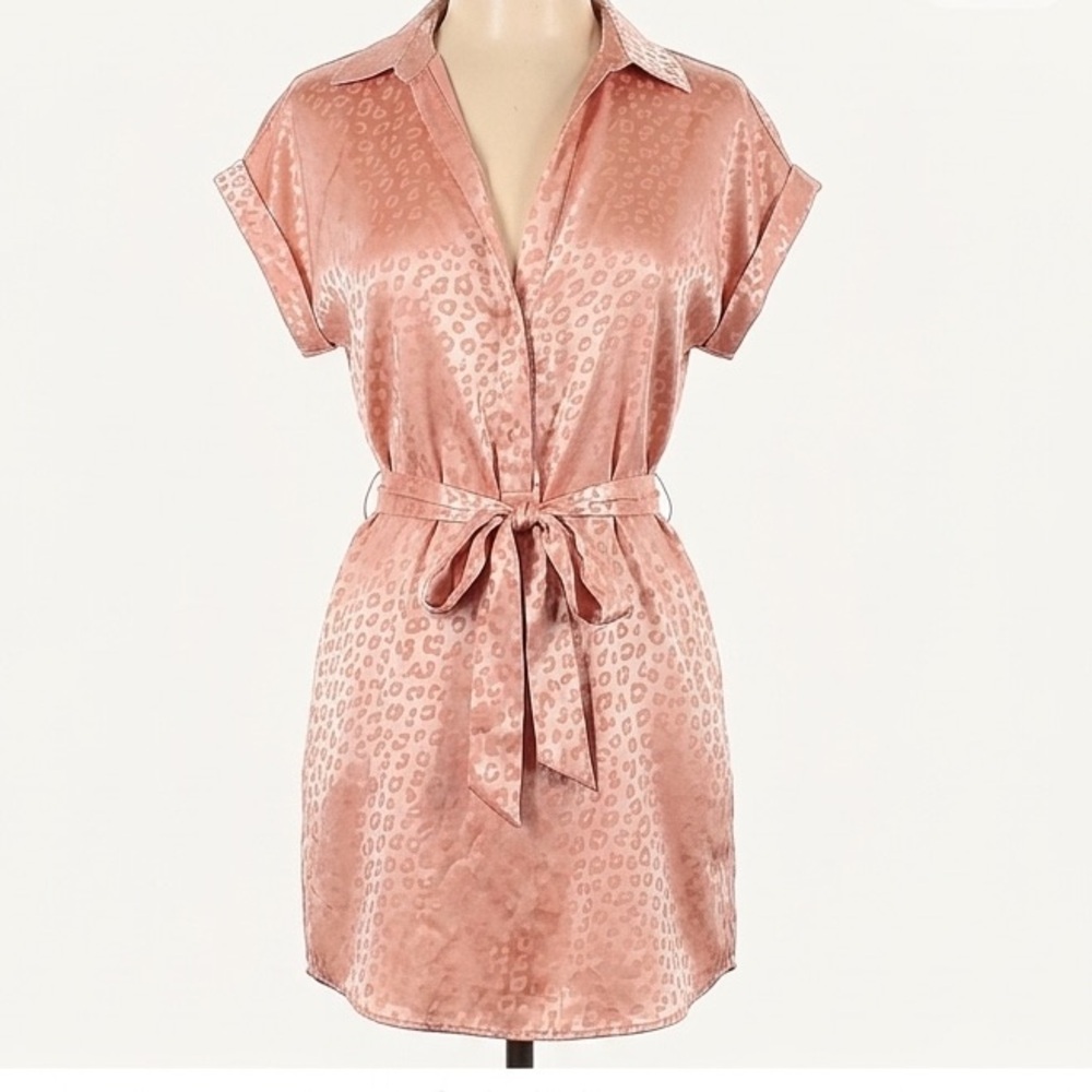 Joie peach pink cheetah Dress